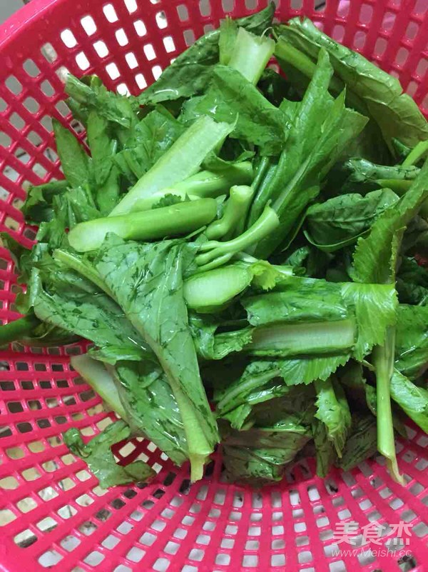素炒芥菜心的做法