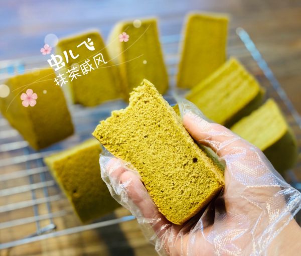 基础抹茶戚风蛋糕