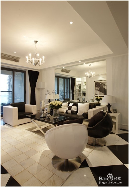 如何打造黑白配时尚家装