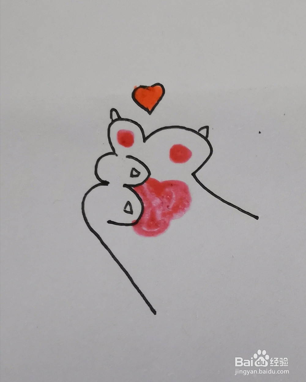 可爱的猫瓜简笔画