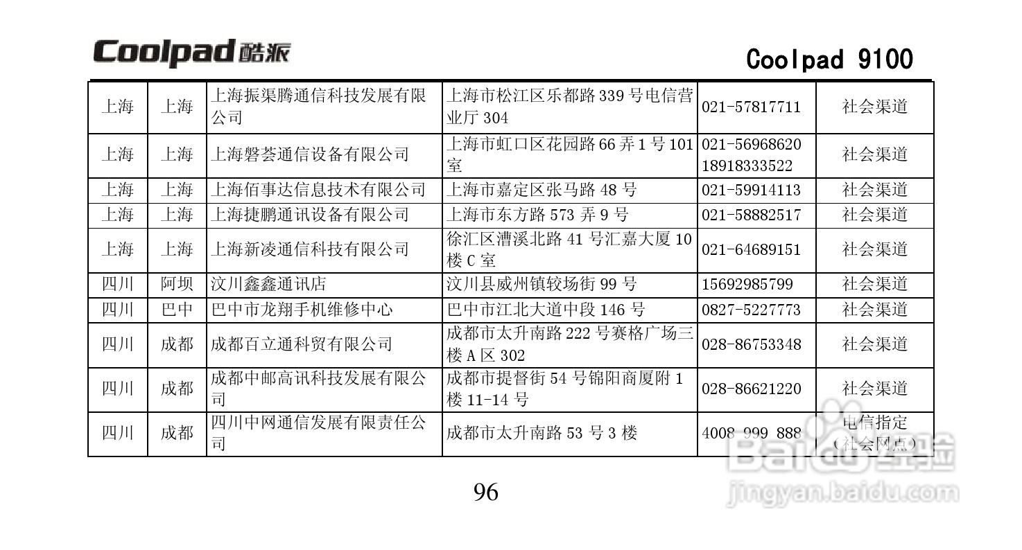 酷派Coolpad 9100手机使用说明书:[11]