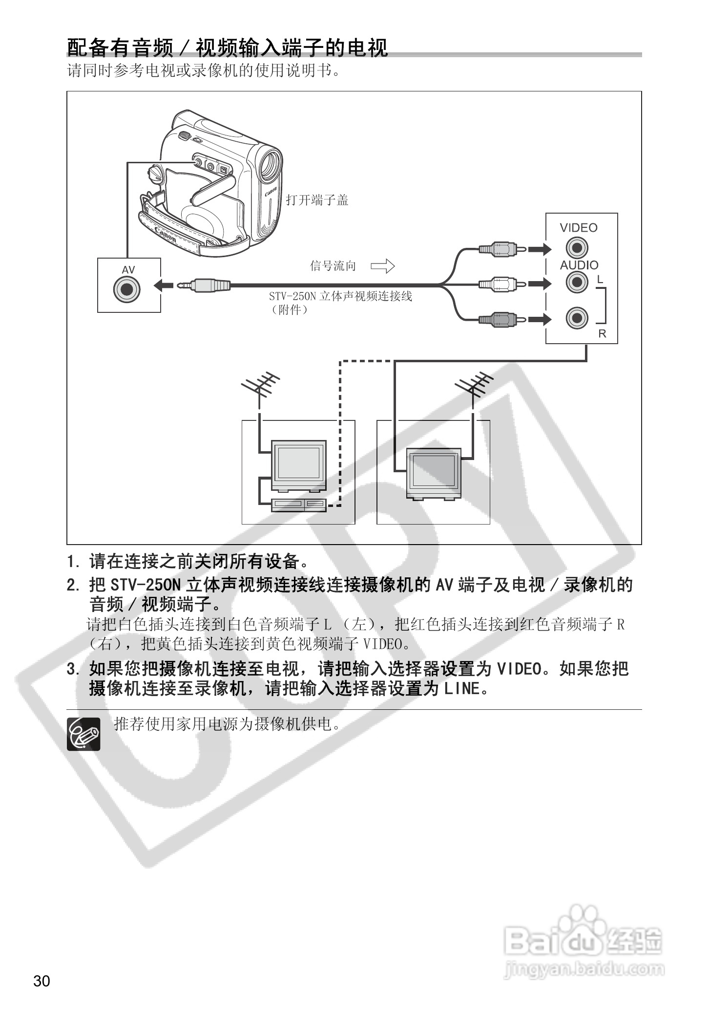 佳能MV920数码摄像机使用说明书:[3]