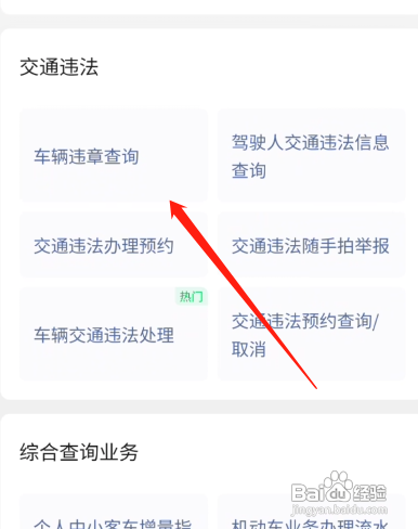 车查违章在哪里查
