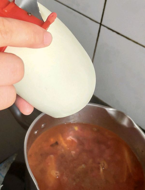 葱头西红柿削面