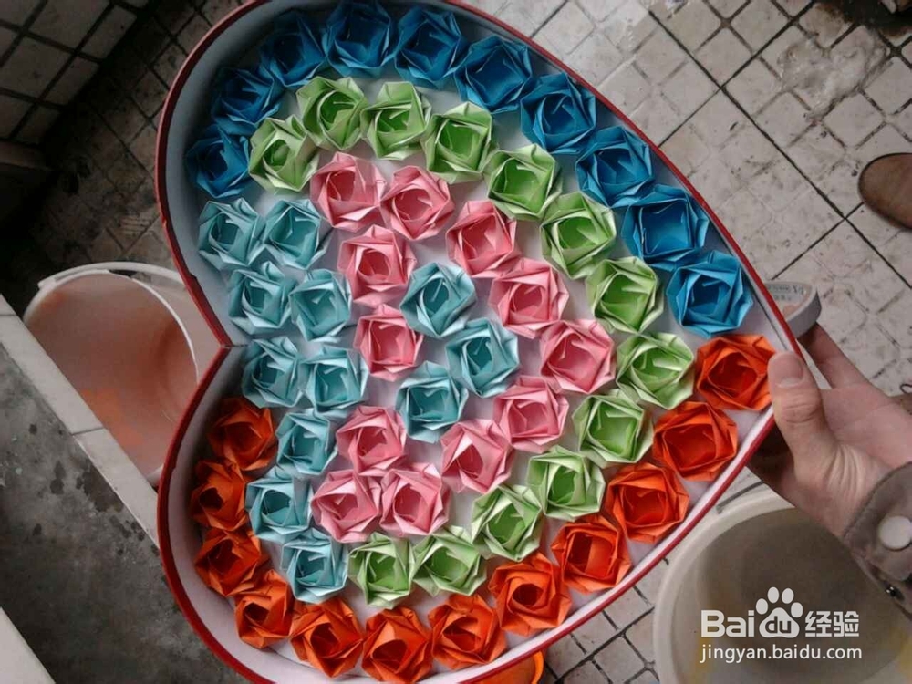 教你怎么折玫瑰花