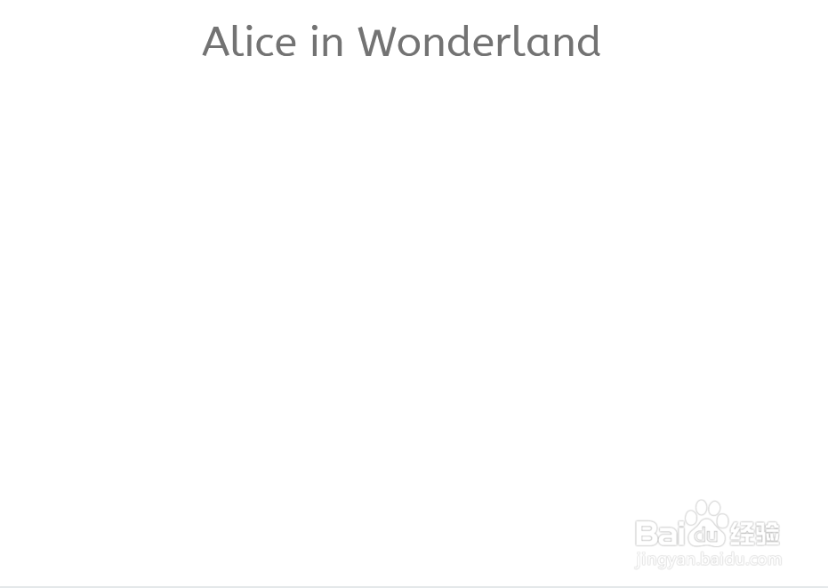 爱丽丝梦游仙境手抄报英文