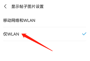安卓版花粉俱乐部app如何仅在WLAN下显示图片