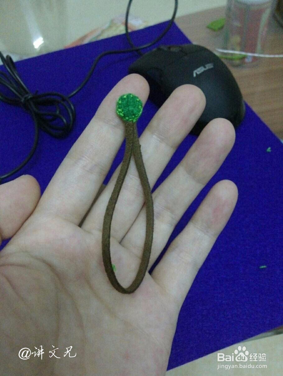 不织布-西瓜娃娃钥匙包