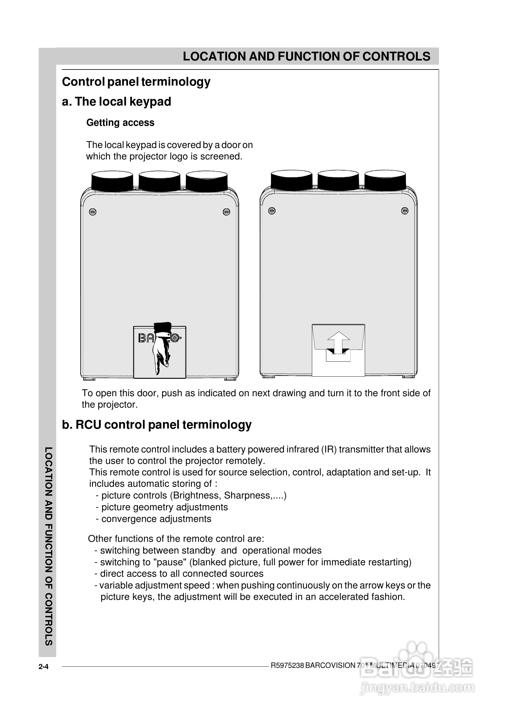 Barco巴可 VISION 701投影机说明书:[2]