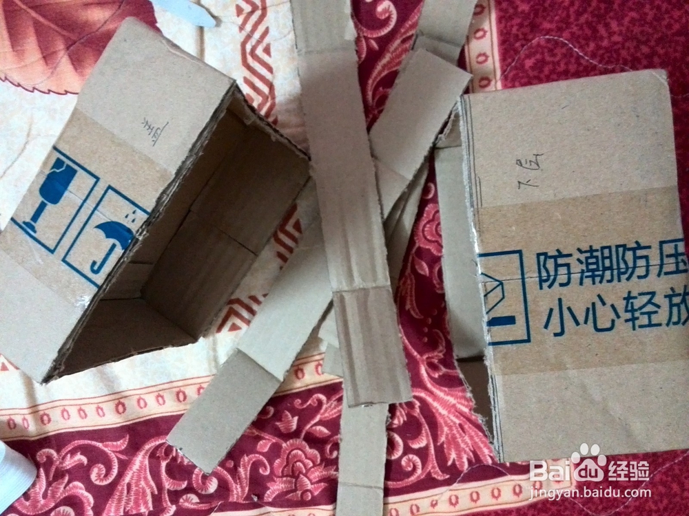 DIY手工纸箱旋转收纳盒针线盒