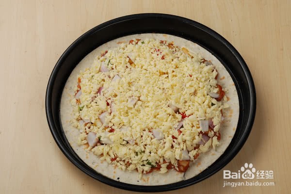 海鲜番茄薄脆披萨