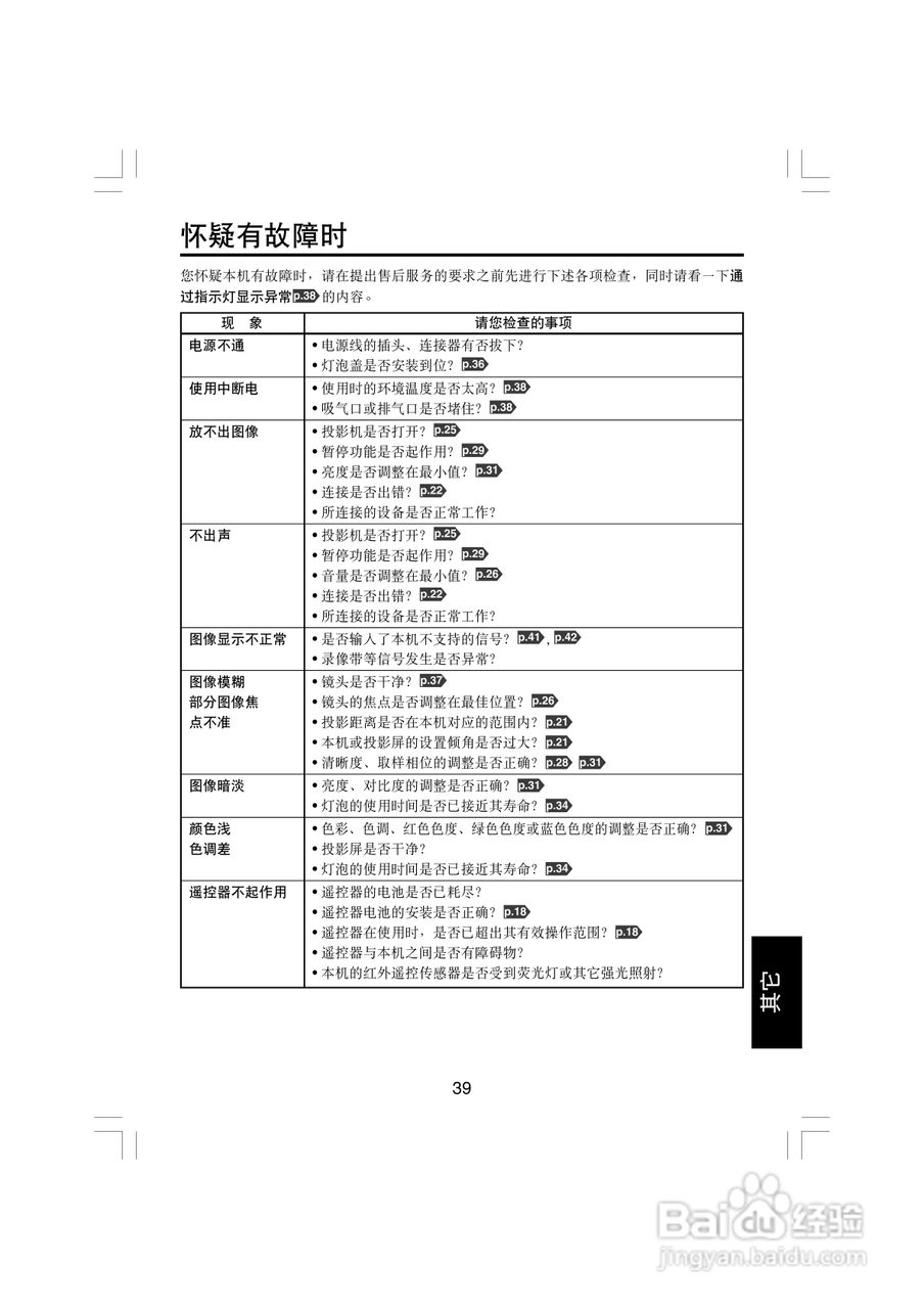 东芝 TDP-T45C影机说明书:[4]