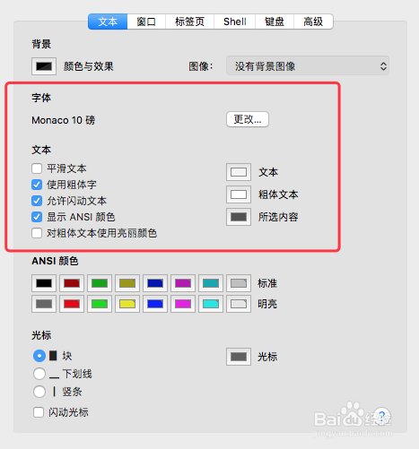 mac设置终端命令行样式