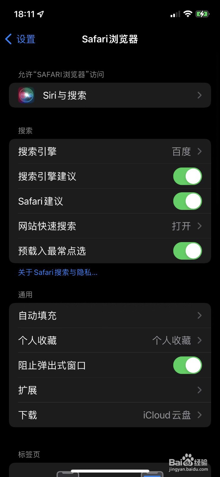 苹果手机如何开启网站快速搜索