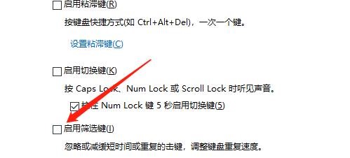电脑中的筛选键功能怎么启用