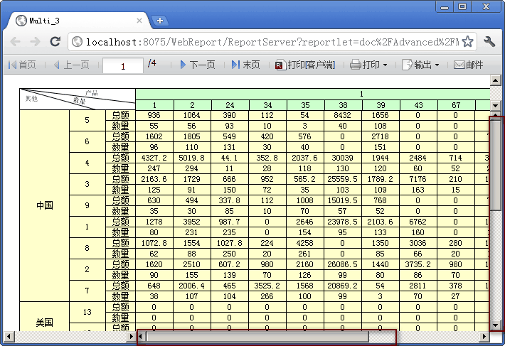 在java excel报表中如何进行分页冻结