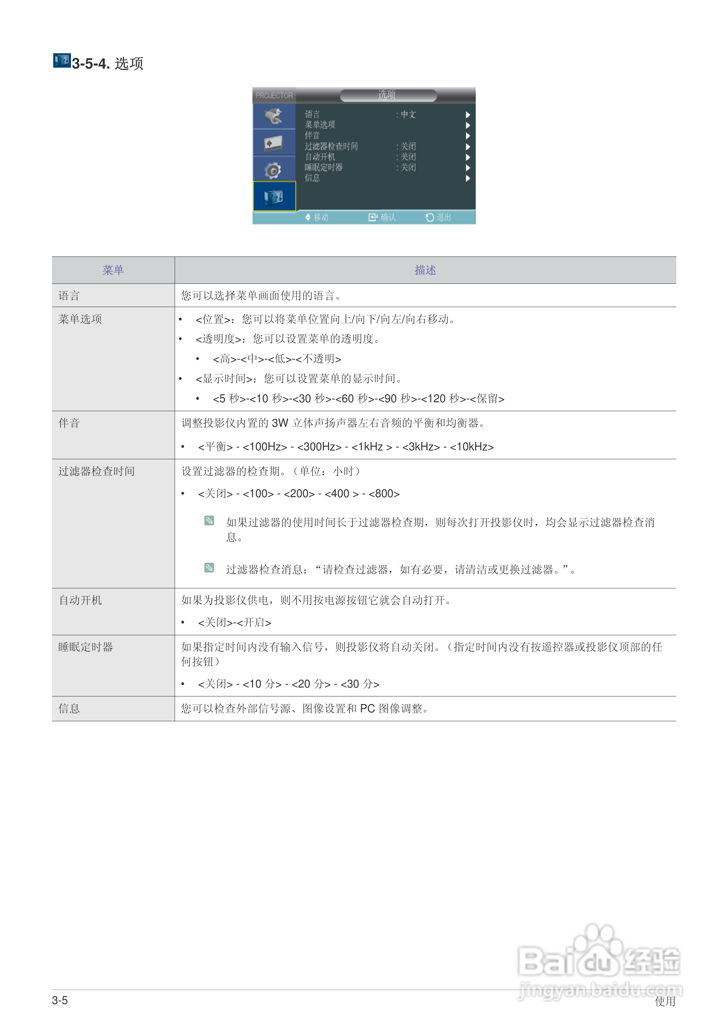 三星SP-L221投影仪使用说明书:[5]