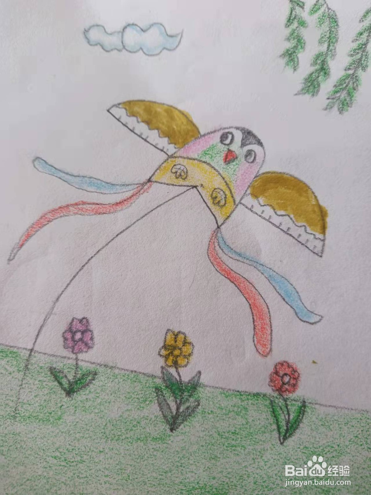简笔画:风筝简笔画