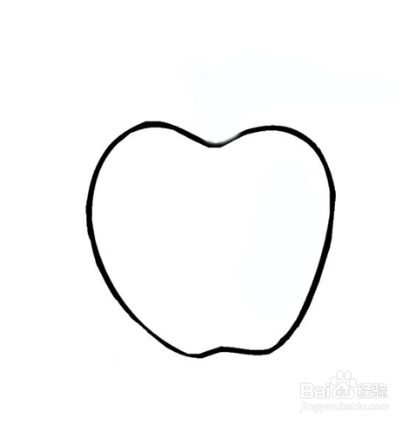 简笔画-如何画苹果的简笔画