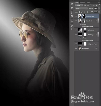 PS怎么打造唯美的暗调室内人像?