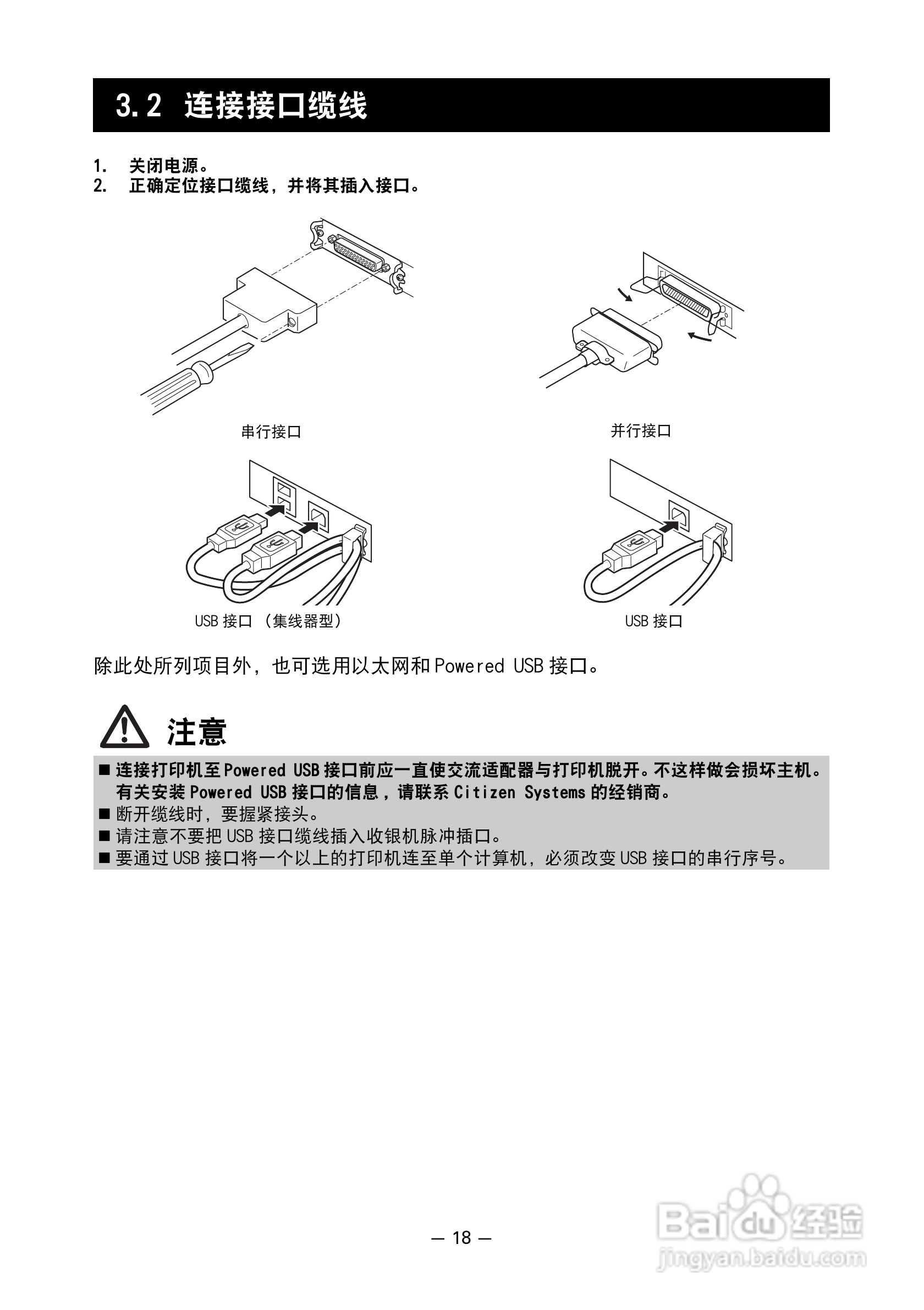 CITIZEN 热敏打印机model ct-s601 用户手册:[2]