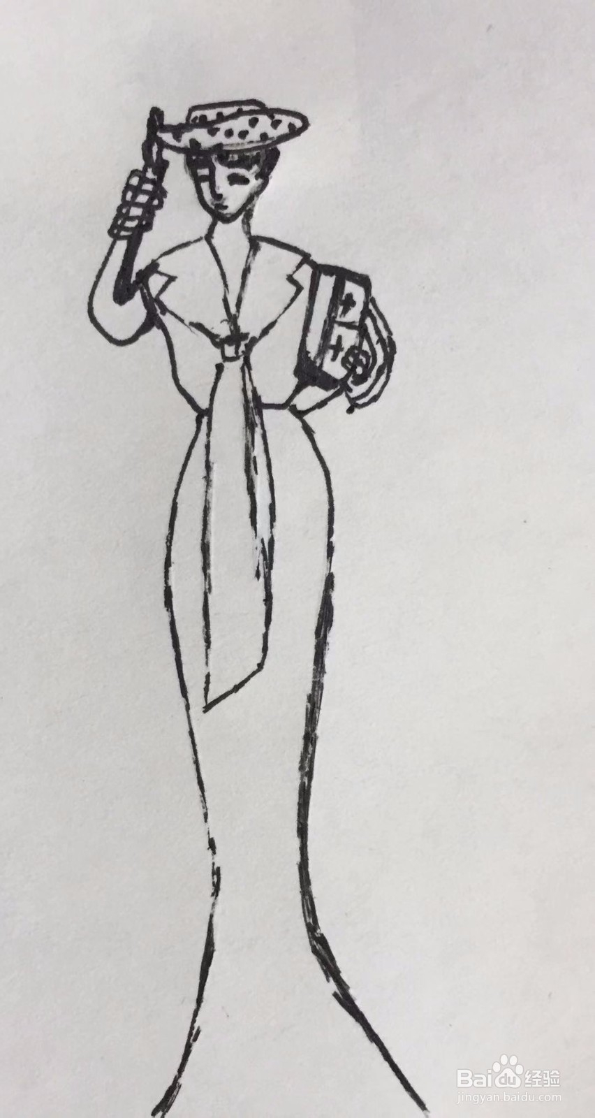 《时装模特》彩铅插画教程