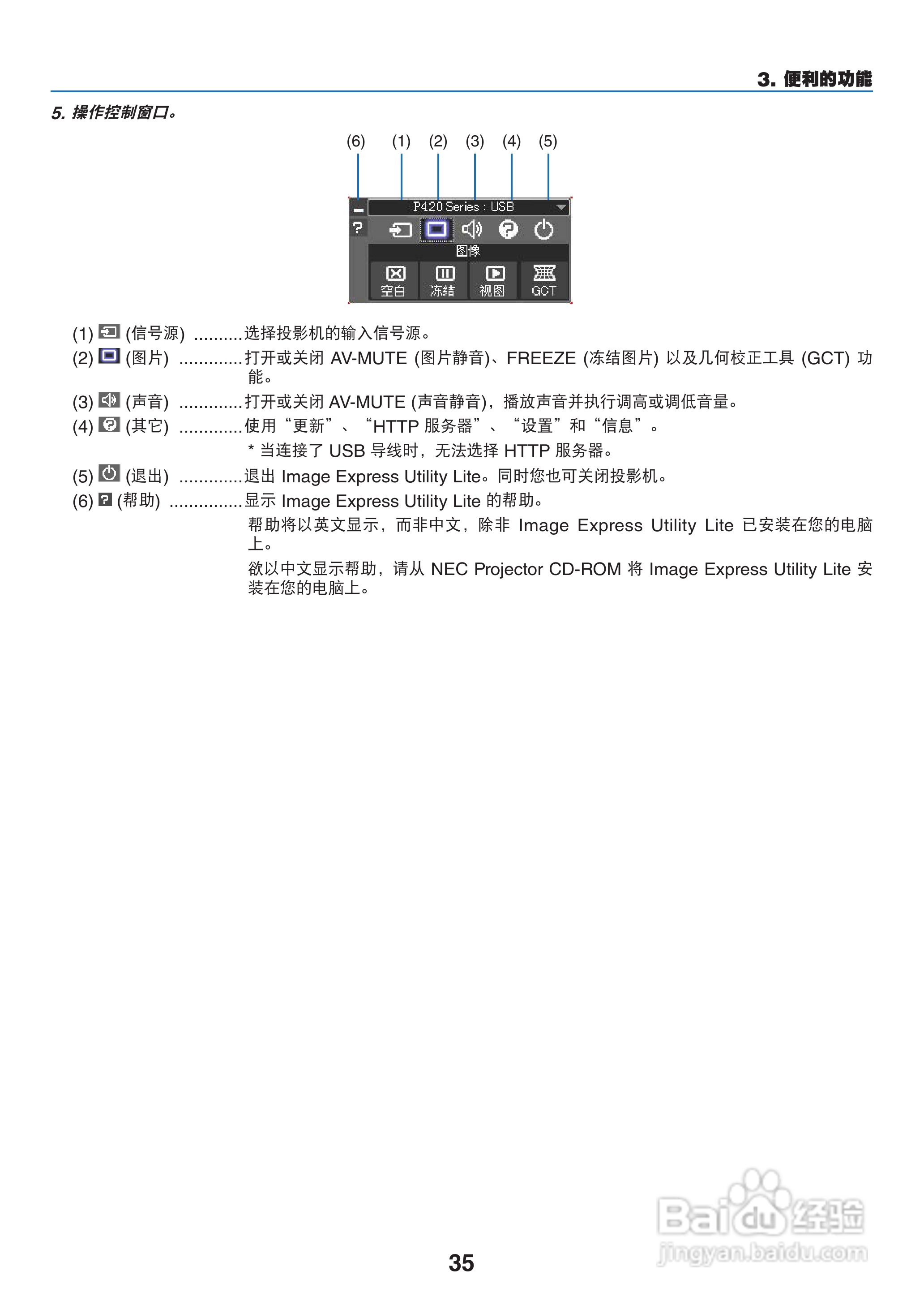 NEC NP-P420X+投影机使用说明书:[5]