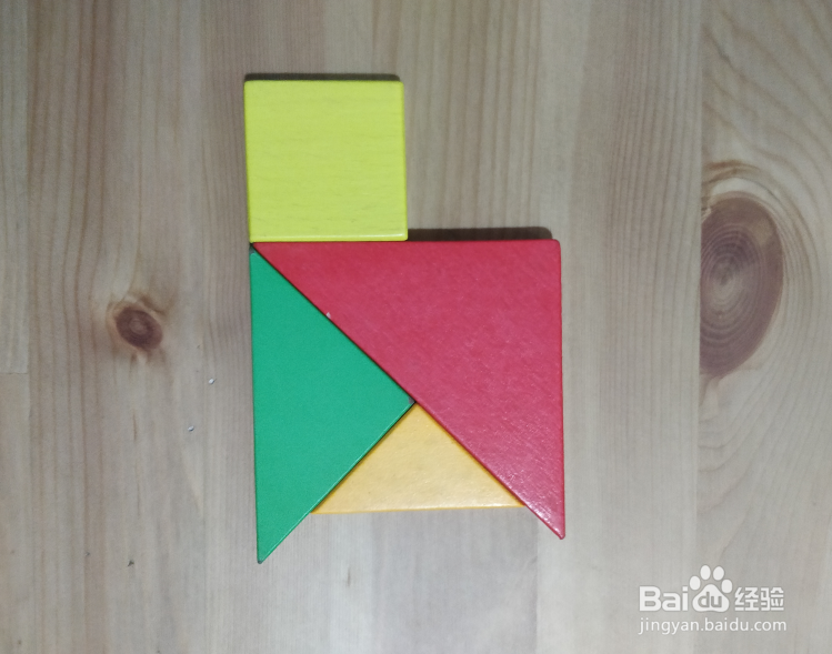 一只活力的鼬鼠怎么用七巧板拼接