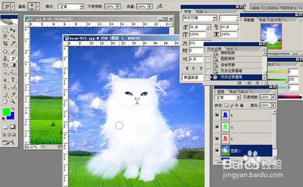 如何用通道+历史记录画笔工具PS抠图