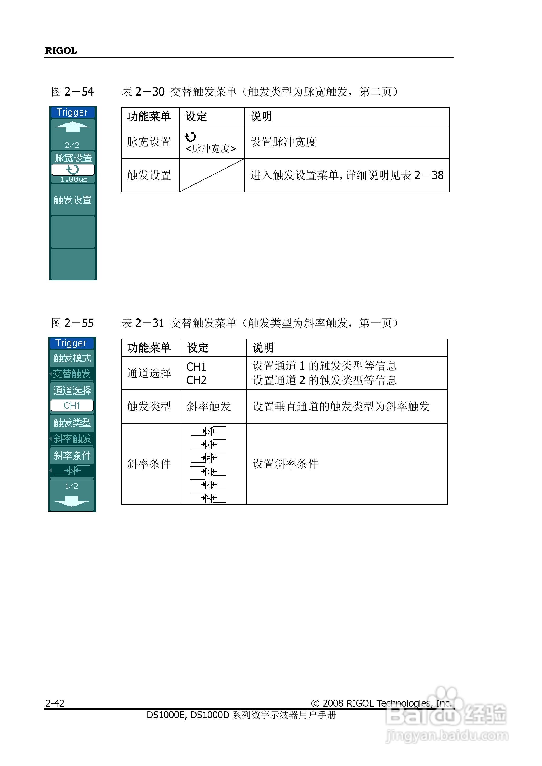 RIGOL DS100E/1000D系列数字示波器用户手册:[8]