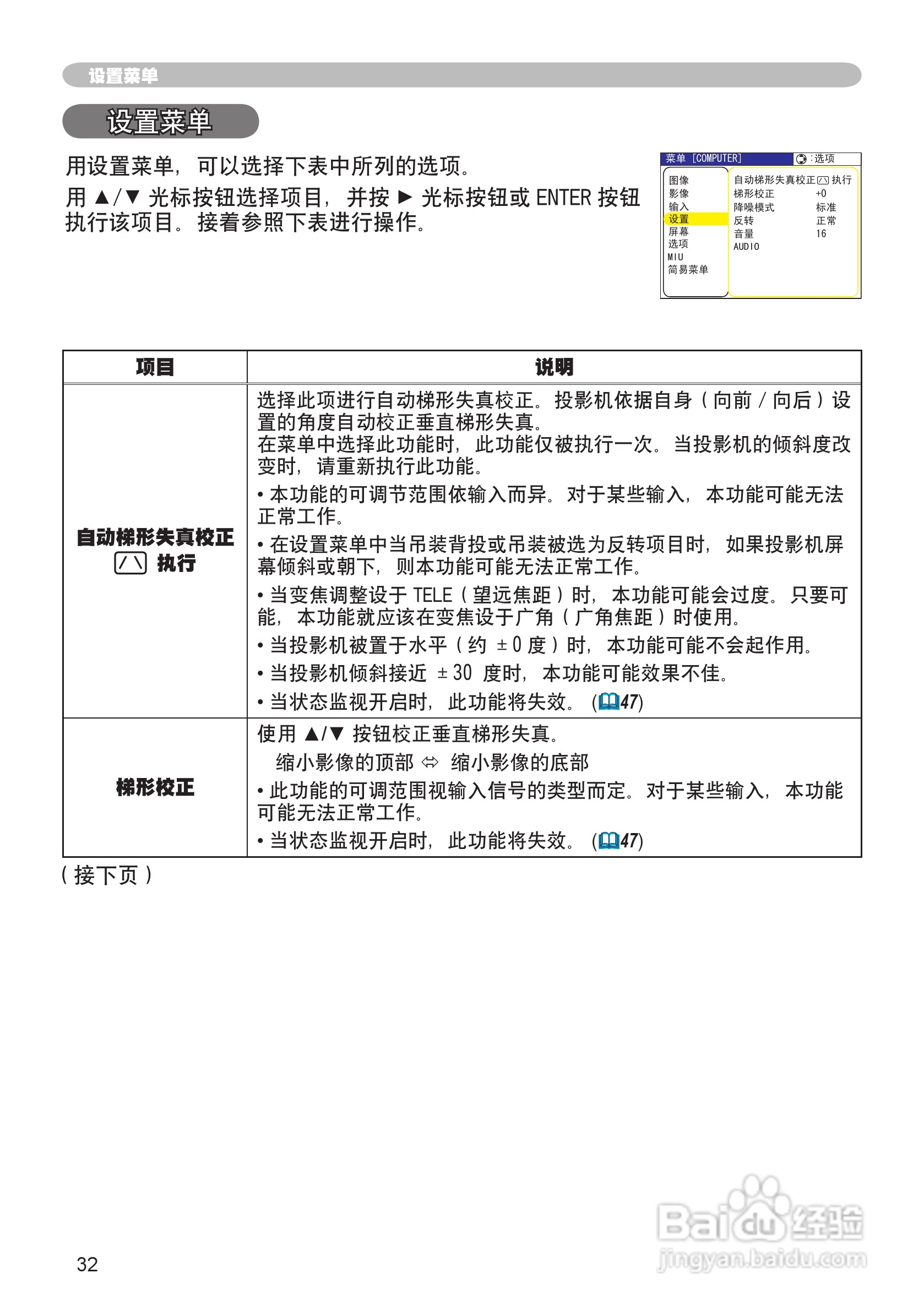 日立 CPX2投影机说明书:[4]