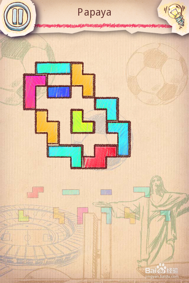 Doodle Fit2 攻略-11 Brazil 巴西