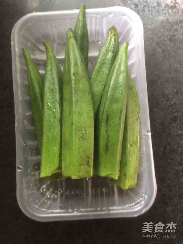 凉拌秋葵的做法