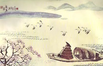 西塞山前白鹭飞，桃花流水鳜鱼肥，写了哪些景物