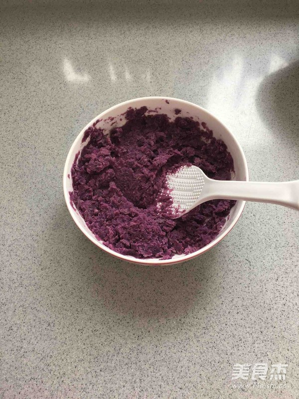 紫薯玫瑰花馒头