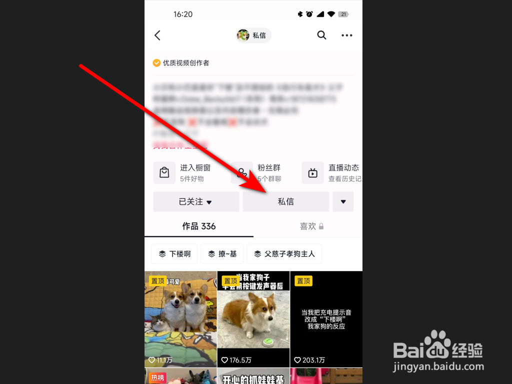 抖音如何私信给作者
