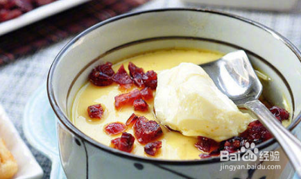 越莓蒸鸡蛋的做法