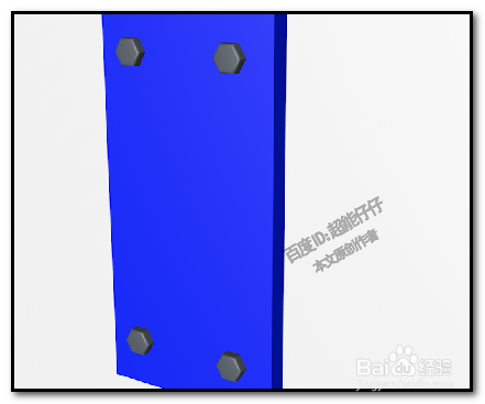 在C4D里怎么用圆柱做成钉子把两个模型钉起来？