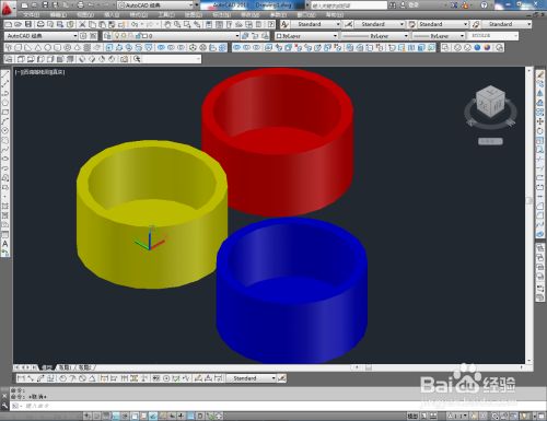 CAD圆柱盒模型制作教程