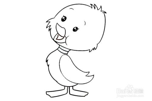 可爱丑小鸭的画法