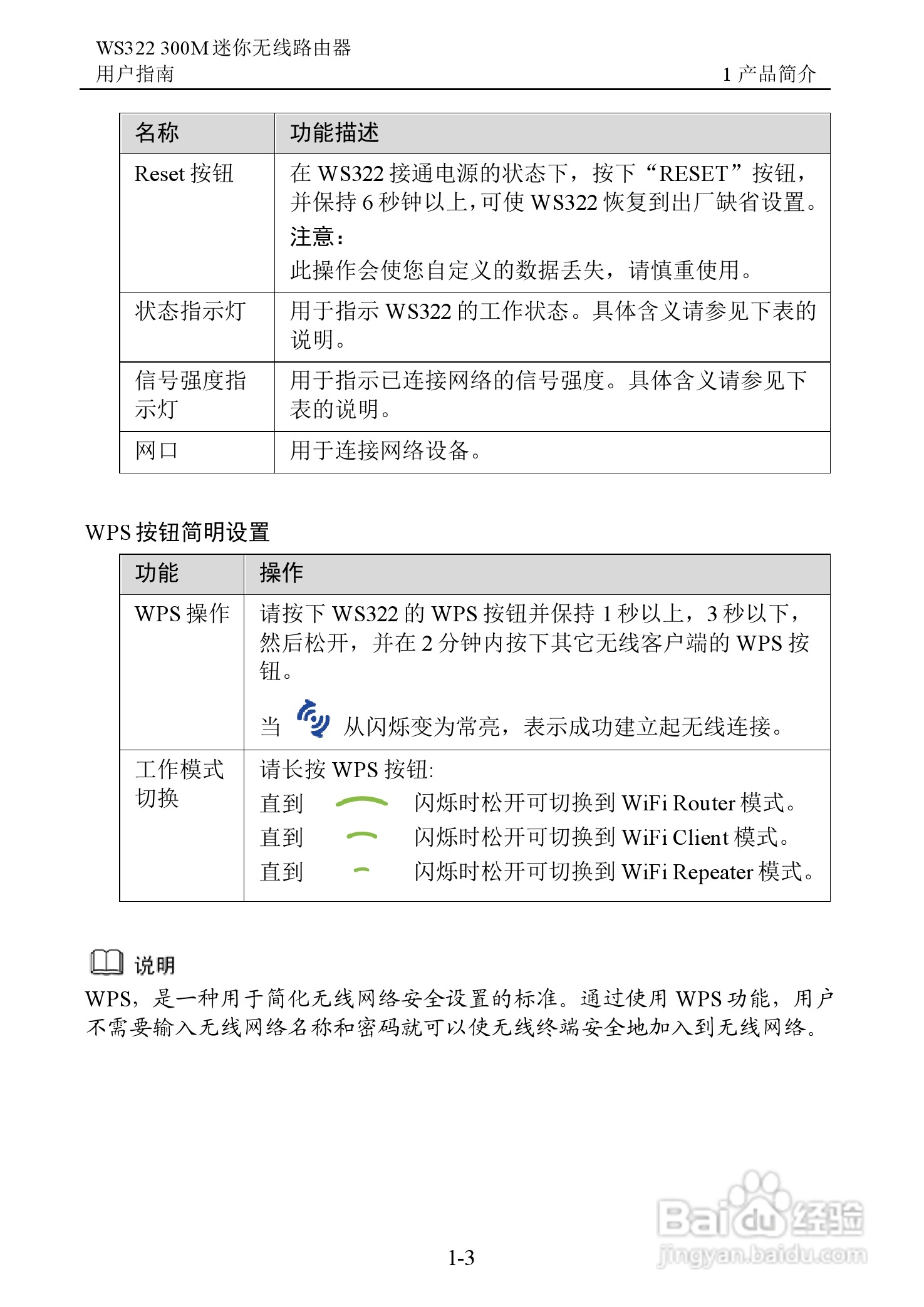 华为WS322 300M迷你无线路由器用户指南:[1]