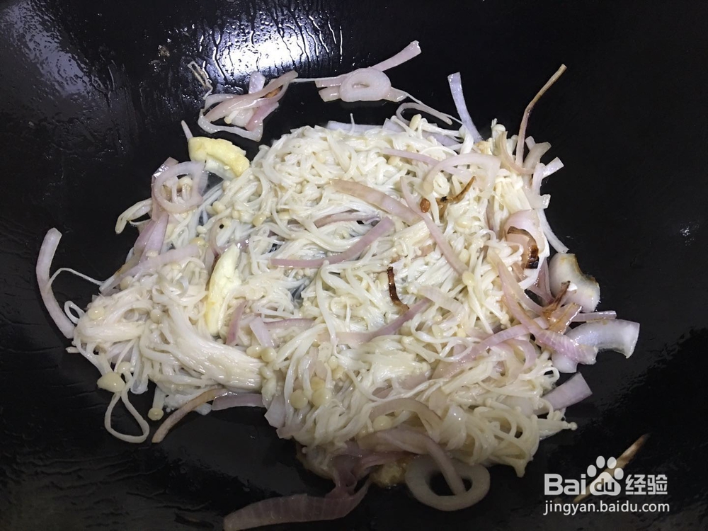 金针菇炒鸡蛋怎么做