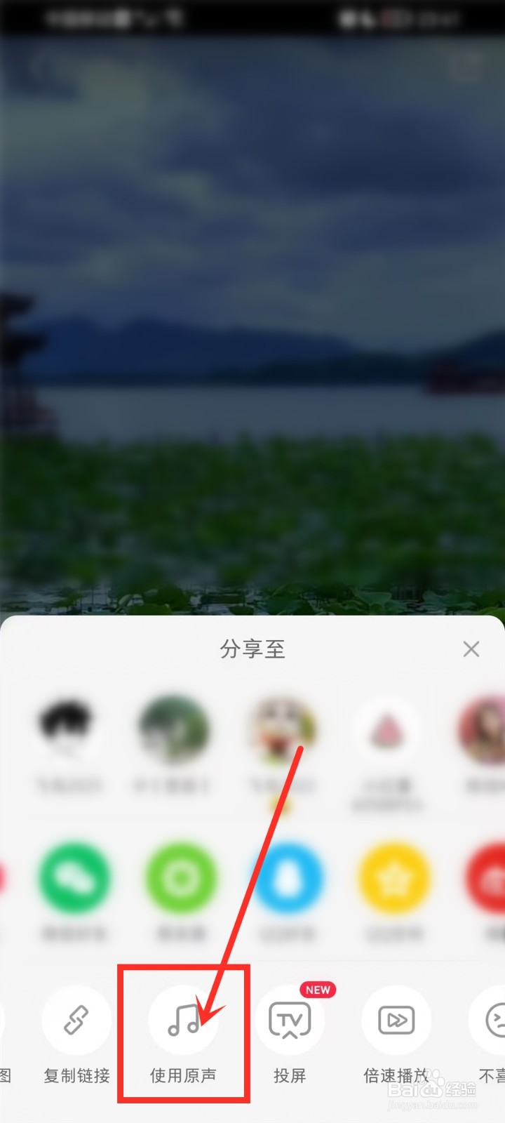 小红书视频原声怎么收藏