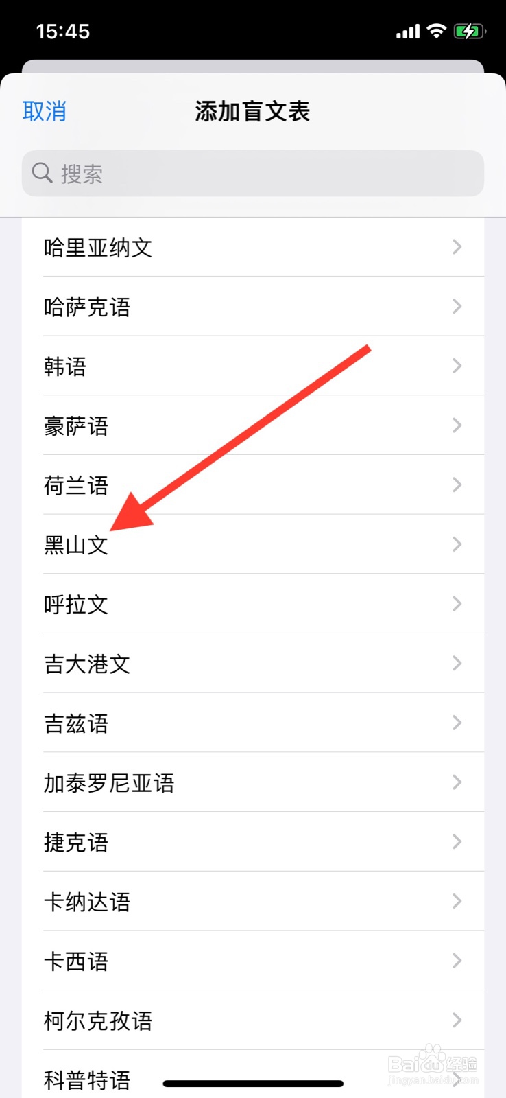 iPhone旁白盲文怎样添加“黑山文”盲文表