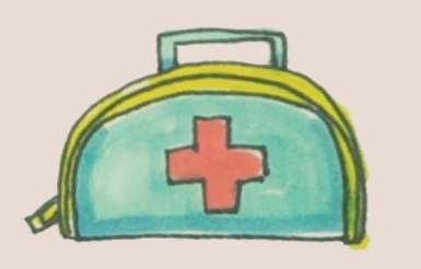 手绘简笔画之医疗包的画法