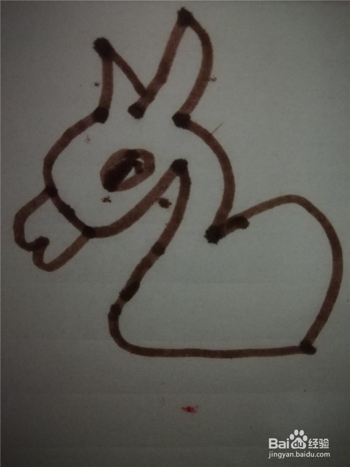 怎么样用简笔画画小驴