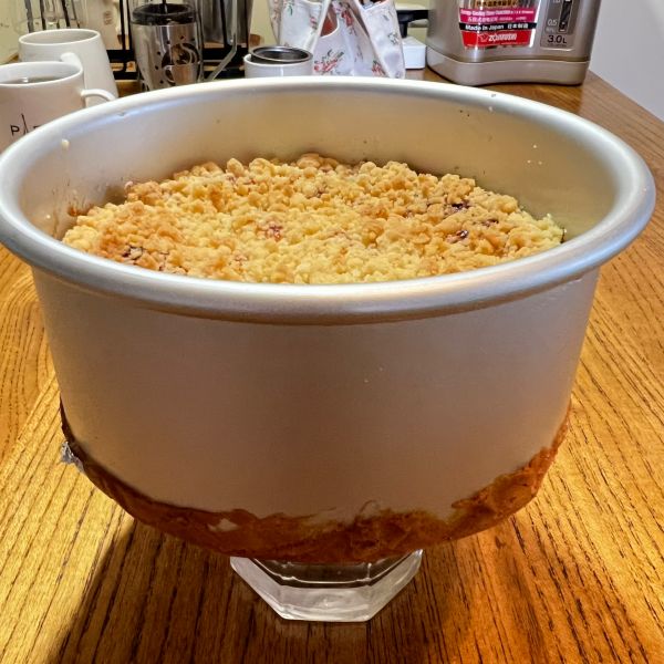 小酥粒奶油奶酪苹果蛋糕