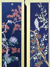 福满四季宫廷四条屏 爱新觉罗启贵作品价格