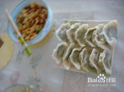 五彩缤纷五鲜饺子