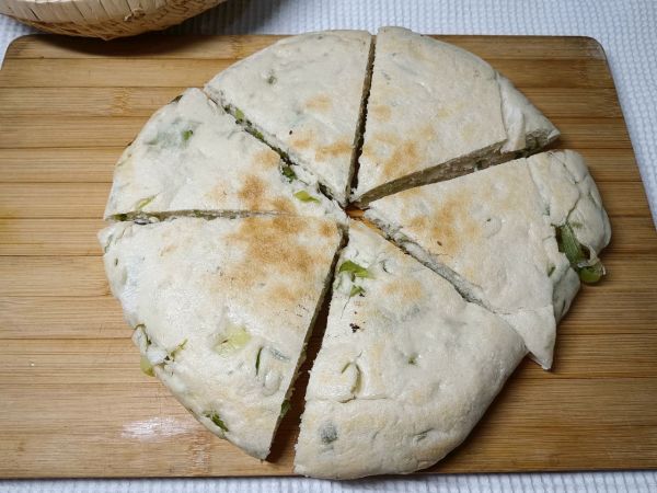 发面葱花千层饼